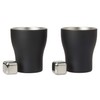 Apex Heart BA-1340 Pair Double Wall Cup with Non-Melting Ice