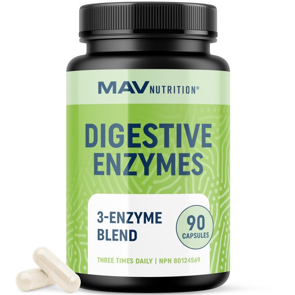 MAV NUTRITION Digestive Enzymes 280MG for Digestive Health & Bloating