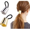 2Pcs Metal Circle Hair Cuff Punk Elastic Hair Band Hairs
