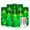 Nimiko Flickering Flameless LED Candles,Battery Operated Candles 9 Pcs with