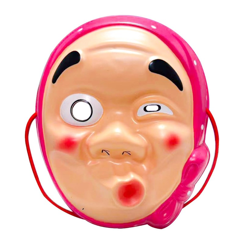 [Electric Circus] 【3枚セット】 お面 ひょっとこ SNS映え ネタ作りに コスプレ 半面タイプ お祭り