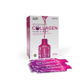 Swiss Stick-Shot Collagen More & More, 15 Pcs, with Magnesium Citrate, Brazilian Resveratrol, Proprietary Blend Amino Acids