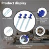 Metal Roofing Screws 10 x 2 inch, Blue Hex Head