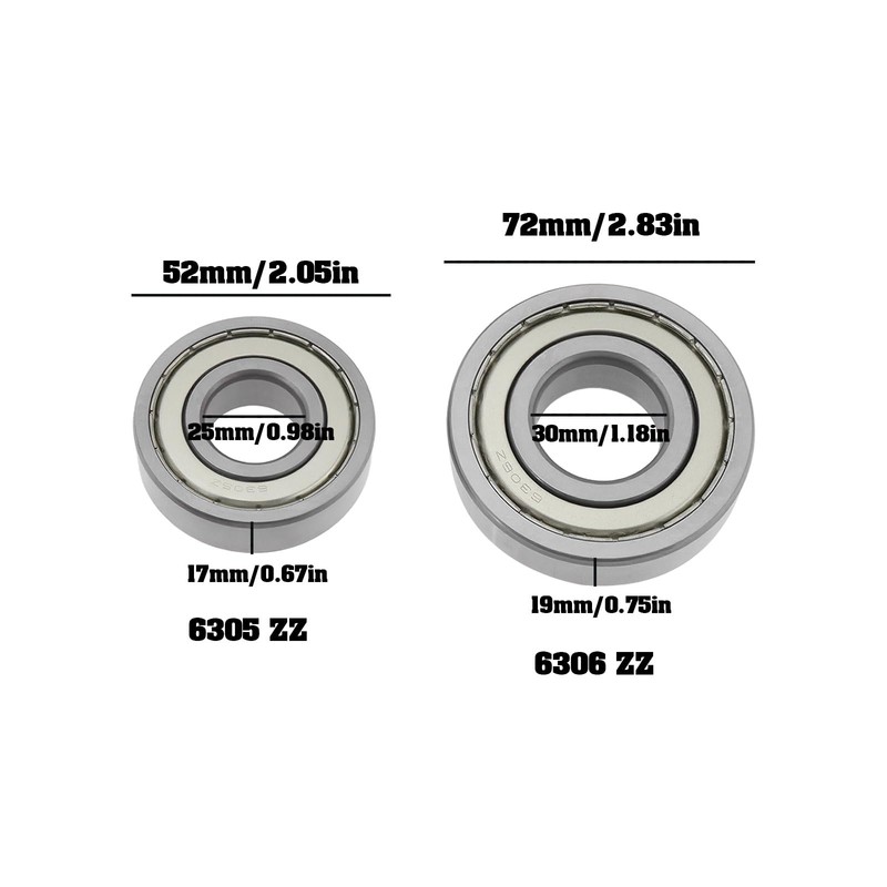 Briny River Drum Bearing Kit for Washing Machine, Compatible with