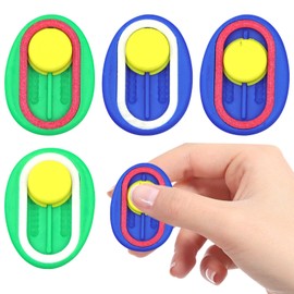 Fidget Slider Toy Pack of 4 3D Printed Fidget Slider Slider Slider Anxiety Stress Relief Finger Games Toy Fidget Slider for ADHD Autism Anxiety Stress Relief