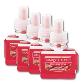 Yankee Candle ScentPlug Refill (2.5 Ounce (Pack of 4), Sparkling Cinnamon)