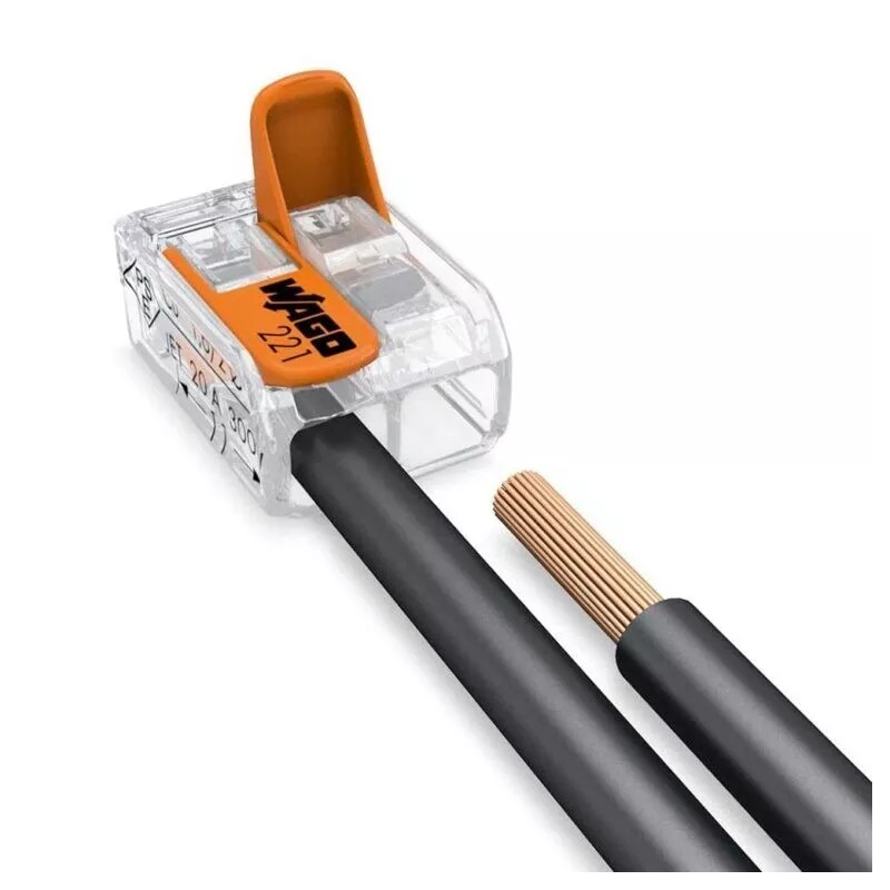 WAGO 15 Pack - Wago 221-412 LEVER-NUTS 2 Conductor Compact