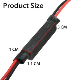 CGEAMDY Pack of 2 LED Indicator Resistor Decoder, Motorcycle Load Resistor, 10 W Motorcycle Load Resistors, LED Indicator Troubleshooting, DC 12 V Motorcycle Load Resistor