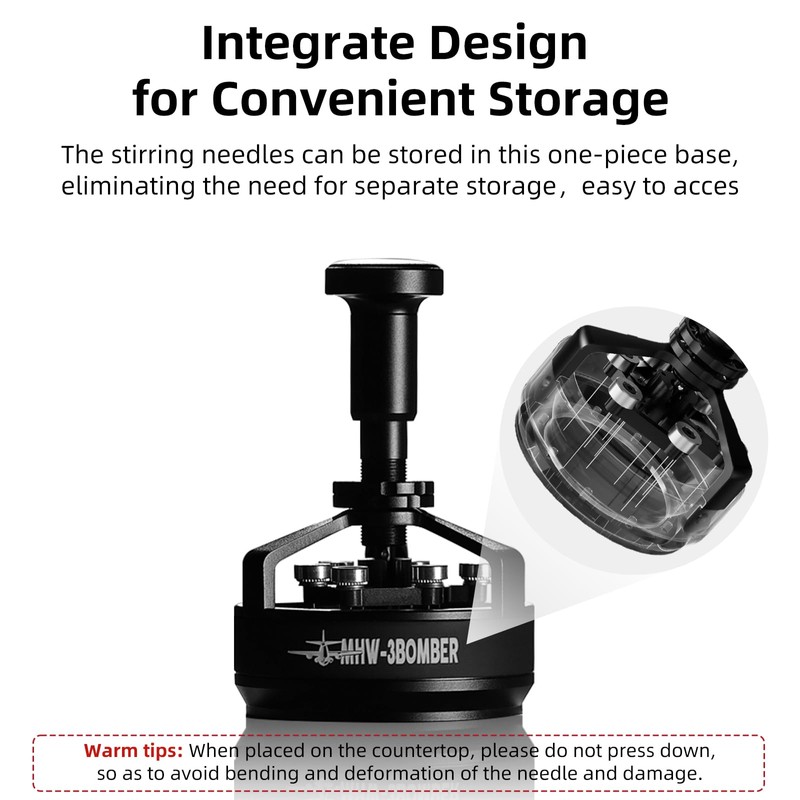 MHW-3BOMBER WDT Tool Espresso 54mm for Breville, Espresso Distribution Tool