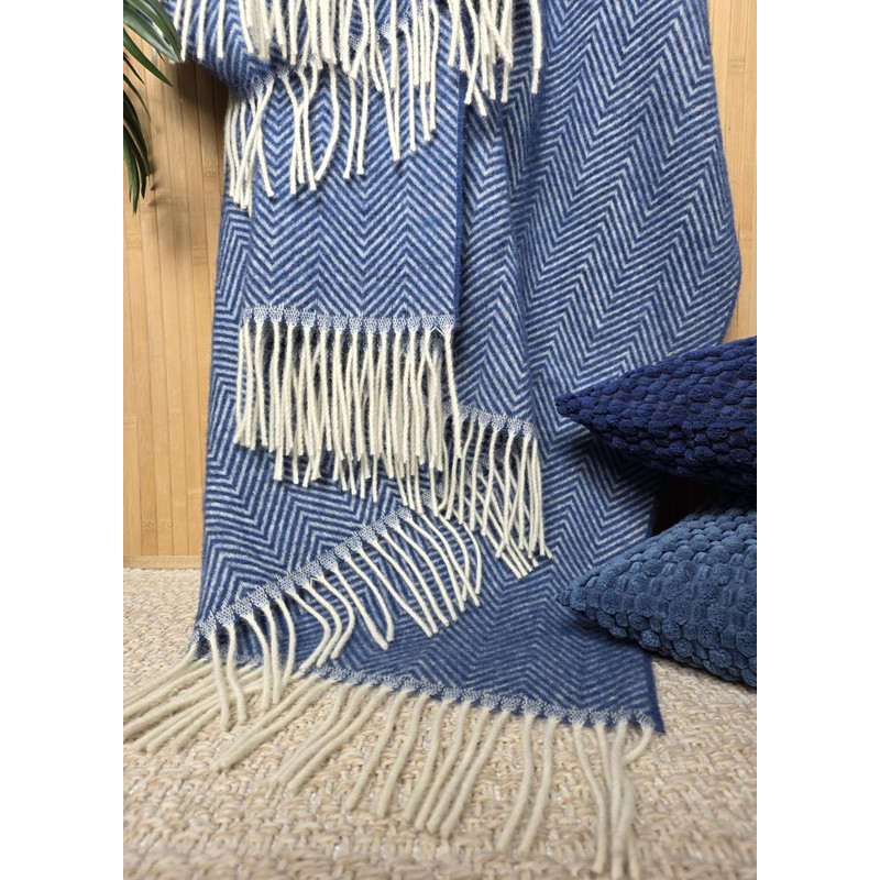 STTS International Tirol Wool Blanket, 100% Virgin Wool, Throw, 140