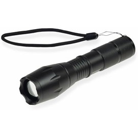 '"Diameter x Length 136X37 MM CTL10 Zoom LED Flashlight with Zoom Function 350LM, Black)