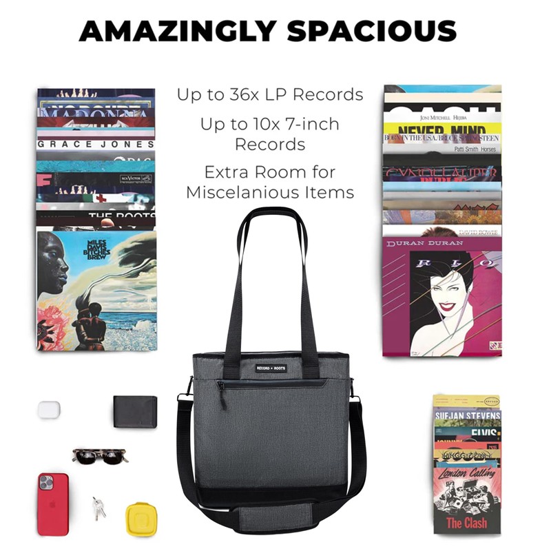 Record Roots Vinyl Record Carry Bag – Maximum Protection &