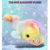 DolliBu Rainbow Whale Stuffed Animal – Soft Huggable Whale Stuffed