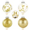 Kesote Christmas Baubles Gold 24 x Christmas Tree Baubles Christmas