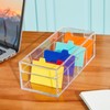 Mooliwe Index Card Holder Clear Acrylic Card Organizer 50 Pcs