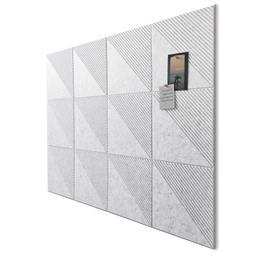 Large Cork Board for Walls 48"x 36", 12 Pack Felt Wall Tiles with Safe Removable Adhesive Tabs, Cork Board for Office,Pinboard Bulletin Board - Light Gray