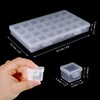 Sumnacon Transparent Bead Case Parts Storage Case with Lid, Independent,