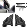 2pcs Door Pillar Tweeter Cover Trim Car Adaptations Replacement for