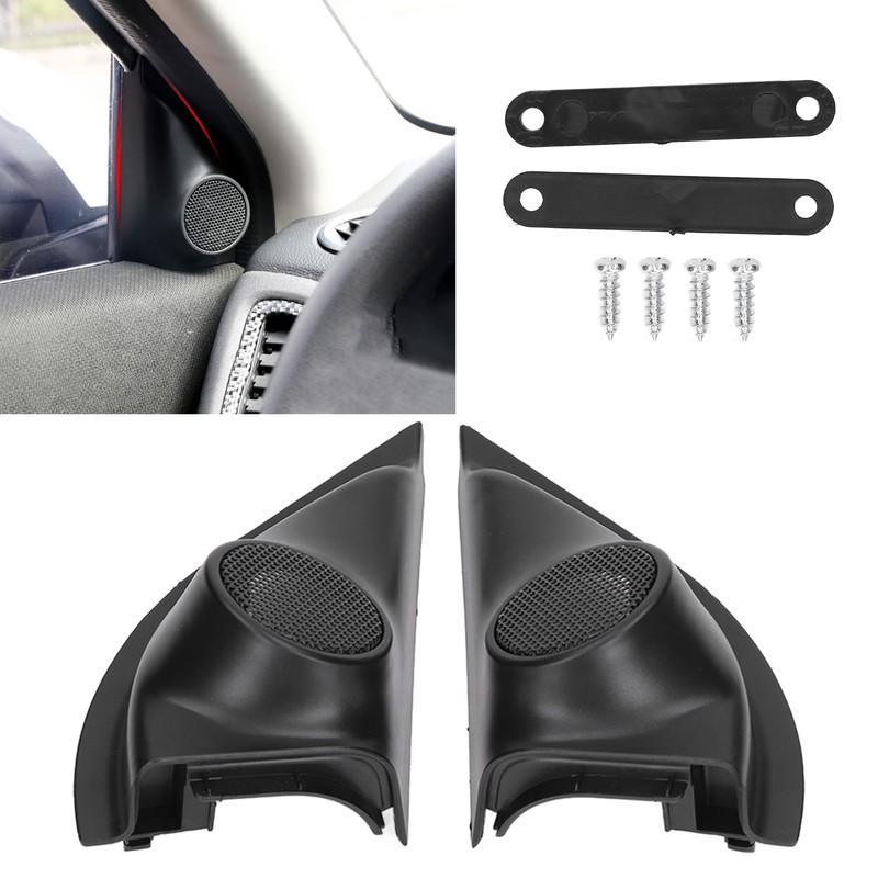 2pcs Door Pillar Tweeter Cover Trim Car Adaptations Replacement for