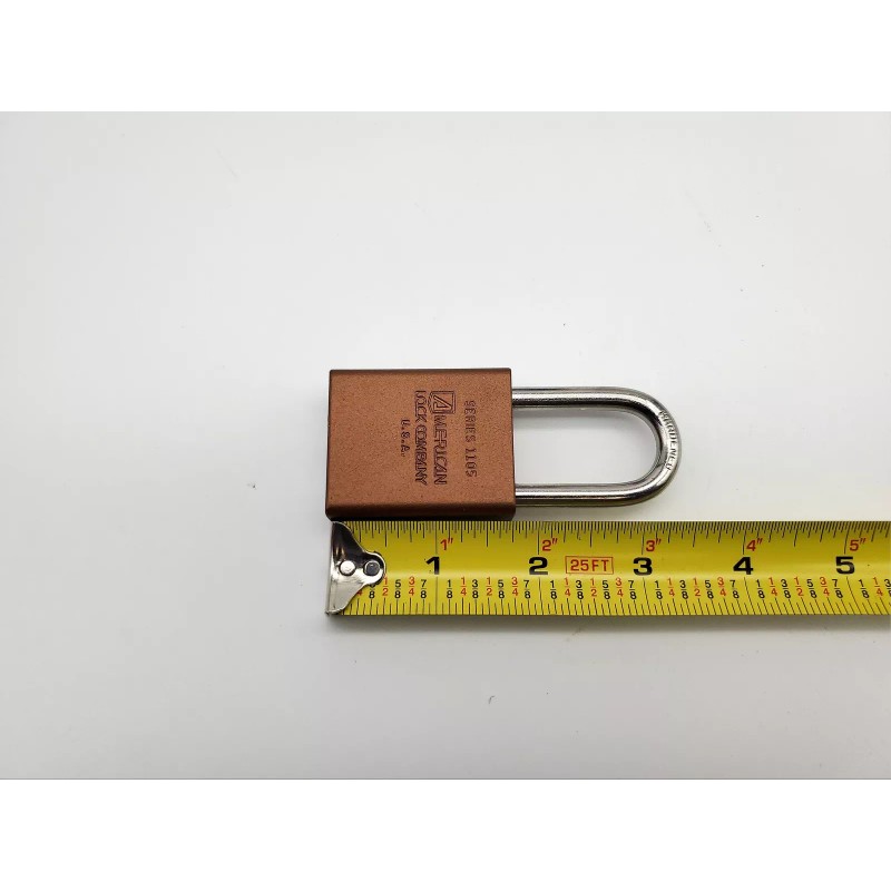 American Lock Padlock 1106D Solid Body 1.5" Shackle Dark Bronze