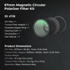 SMALLRIG 67 mm Magnetic Circular Polarising Filter Including 67 mm