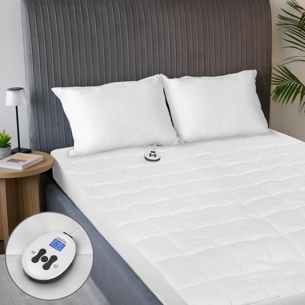 Sunbeam Premium Quilted Electric Heated Mattress Pad Twin 39" x
