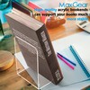 MaxGear Bookends Acrylic Book Ends Clear Book Ends for Shelves