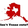 CafePress Isn't Texas Cute Compared to Alaska Shirt Oval Car