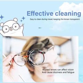 Pre-Moistened Lens Wipes - Portable Cleaning Wipes for Glasses Phones Camera Lenses Screens - 100 Count Wipes