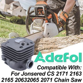 Adefol Piston & Cylinder Assembly (50mm) for Jonsered CS 2171 2163 2165 2063 2065 2071 Chainsaw