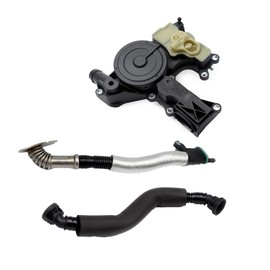 Yiklwwy 06H103495J 06H103495AE Engine Crankcase Vent Valve Oil Separator Breather Hose Kit Compatible With A4 A5 Quattro A6 A8 Q3 Q5 Seat