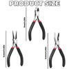4 Set Lightweight Jewelry Pliers Kits Polished Smooth Round Nose