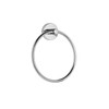 Croydex QM741541 Flexi-Fix Romsey Towel Ring with Zinc Alloy Construction,