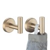 JQK Bathroom Towel Hook Champagne Bronze, Coat Robe Clothes Hook