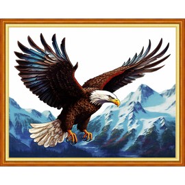 Dimxven - Kits de punto de cruz estampados, kits de punto de cruz para adultos principiantes, kits de bordado, gama completa de kits de punto de cruz, kits de punto de cruz, patrones de punto de cruz,