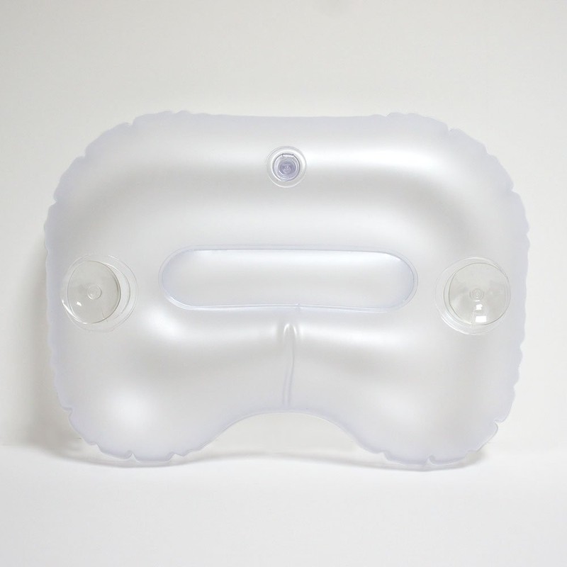 Relax Bath Pillow Clover with Suction Cups, Made in Japan