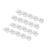 TENINYU (20-Pack) Blank Keystone Jack Inserts for Wall Plate, White