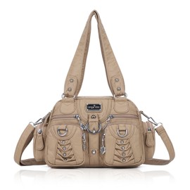 Angel Kiss Small Purse Handbag for Women Crossbody and Shoulder Bags Multipocket Soft Hobo Purses Adjustable Strap