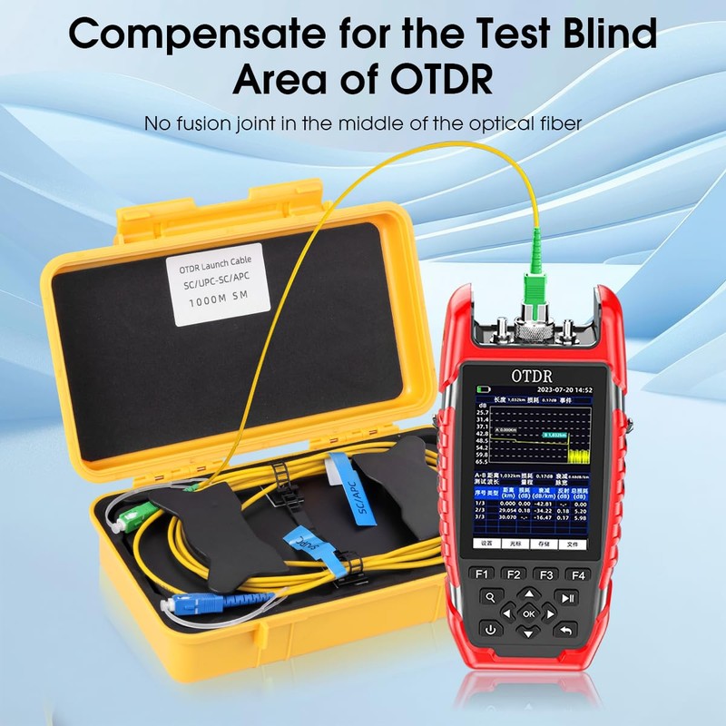 OTDR Launch Cable Box SC/UPC to SCAPC Single Mode 1000