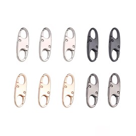 10Pcs Zipper Lock, Zipper Lock Anti-Theft Device Carabiner Clip, Keychain Accessory Luggage Locks, Keep The Zipper Closed to Protect Your Belongings