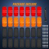 Nilight Double Bullseye Marker Light 14PCS Red Amber 10LED Rectangular
