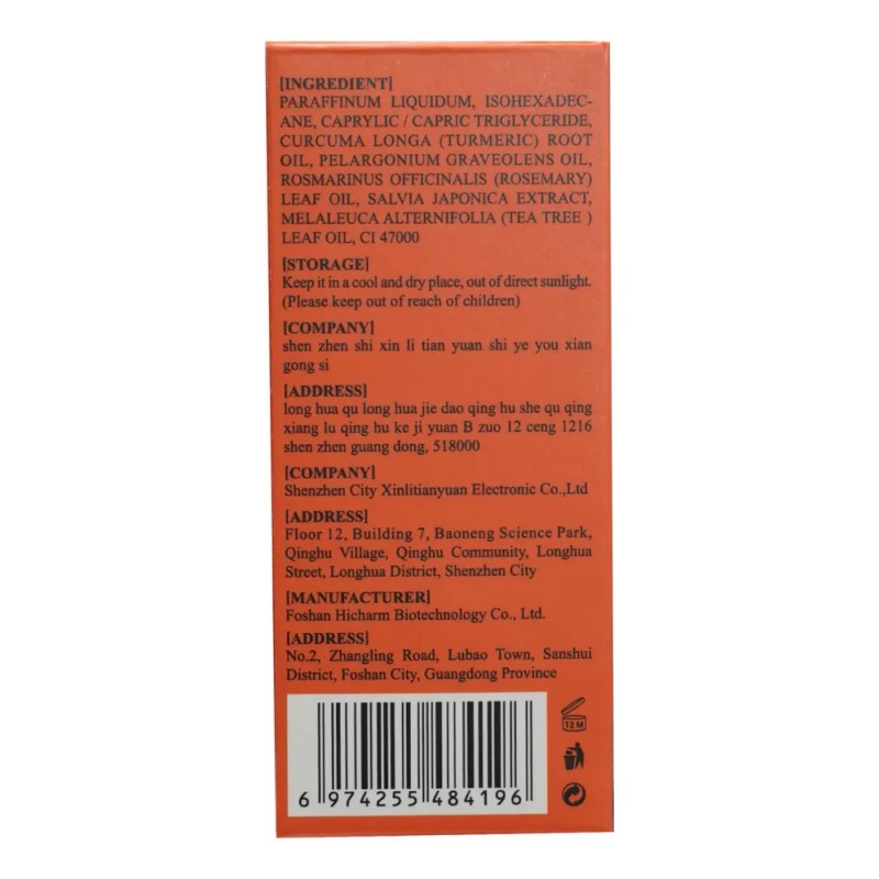 Aceite Capilar Giofna Rosemary Serum Para Cabello Encrespado