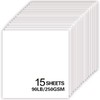 15Sheets White Cardstock Paper 12x12 Card stock for Cricut, Thick