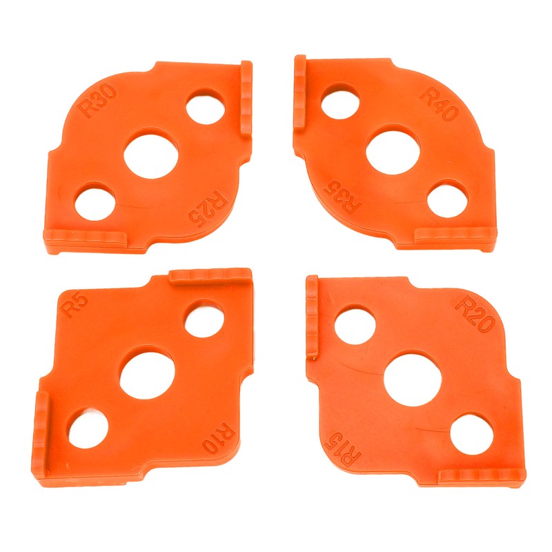 4PCS R Corner Templates Round Angle Radius Jig Routing Template