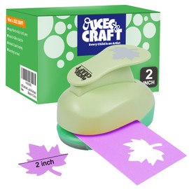 UCEC Leaf Paper Punch 2 Inch (5.08cm), Leaf Hole Punch for Autumn Leaves Craft, Scrapbooking, Card Making & Paper Punch Projects, Easy to Use, 1 pcs
