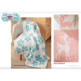 Alize Puffy Loop Yarn More Yarn Lot of 3skn 450.8 g 38 Yds 100% Micropolyester No Needles No Hooks Soft Yarn Blanket Velvet Yarn Easy Knitting Yarn (6272)