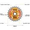 INGCO 2-Pack 140mm Ultra-thin TCT Saw Blade Set 24T, 20mm