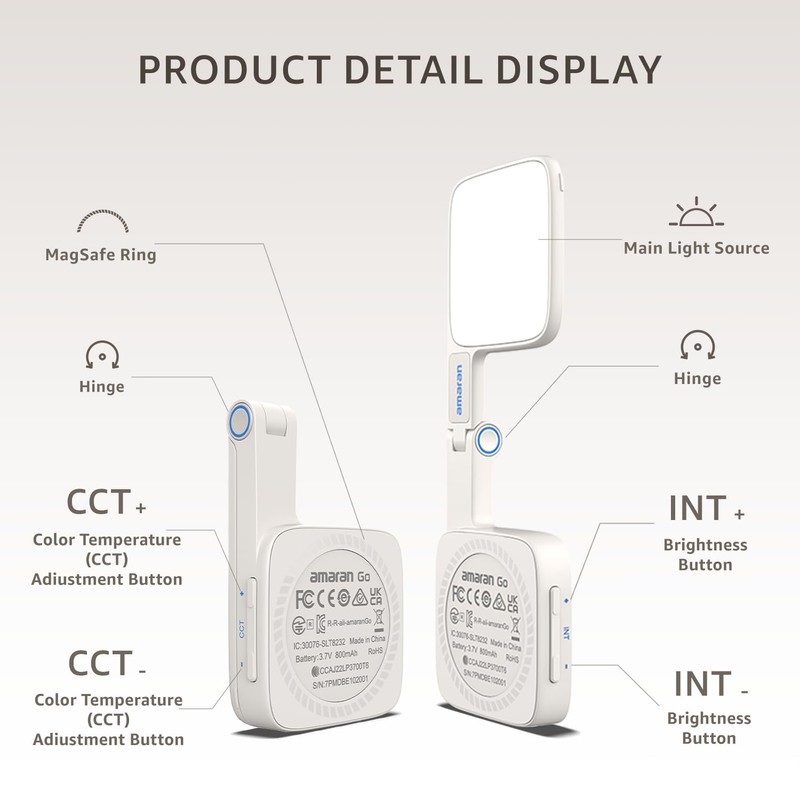 amaran go amaran Magnetic Mini Light - MagSafe & Qi2