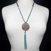 Gypsy Jewels Long Southwestern Style Faux Suede Leather Tassel Trendy
