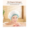 White Shower Cap, Mold Resistant Waterproof Washable Hair Caps for